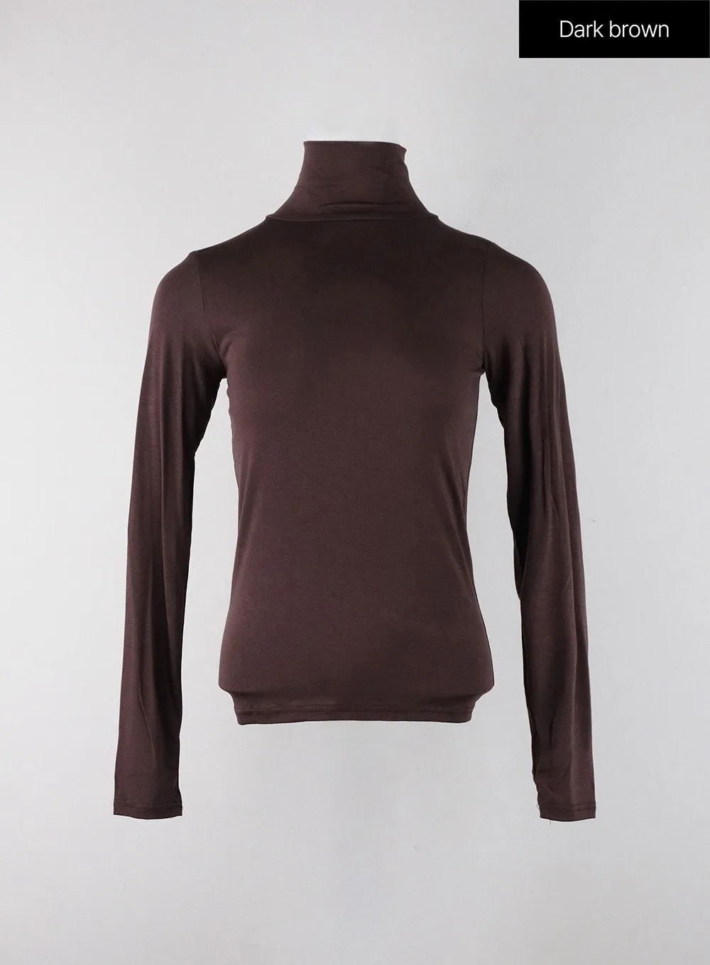 Solid Turtleneck Long Sleeve OJ302