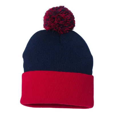 Sportsman Pom Pom 12 Knit Beanie