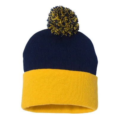 Sportsman Pom Pom 12 Knit Beanie