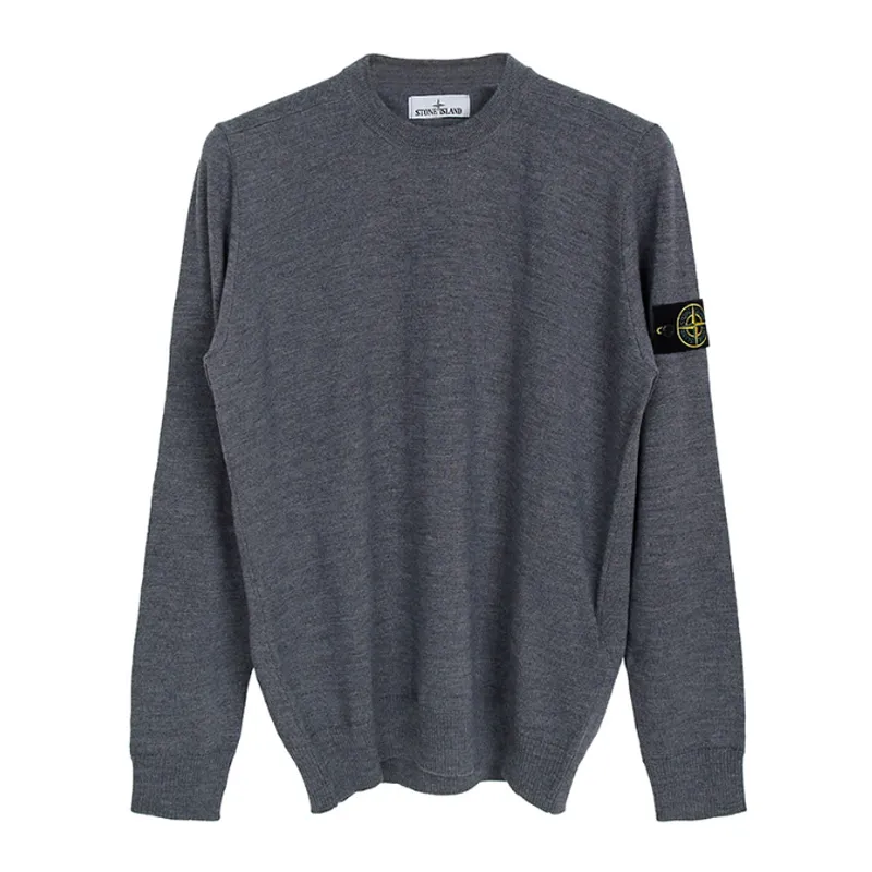 STONE ISLAND  |Crew Neck Wool Street Style Long Sleeves Plain