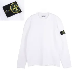 STONE ISLAND  |Unisex Street Style Long Sleeves Long Sleeve T-shirt Logo