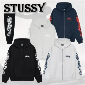 STUSSY  |Unisex Blended Fabrics Street Style Long Sleeves