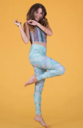 Teeki Southern Cross Blue Hot Pant Leggings