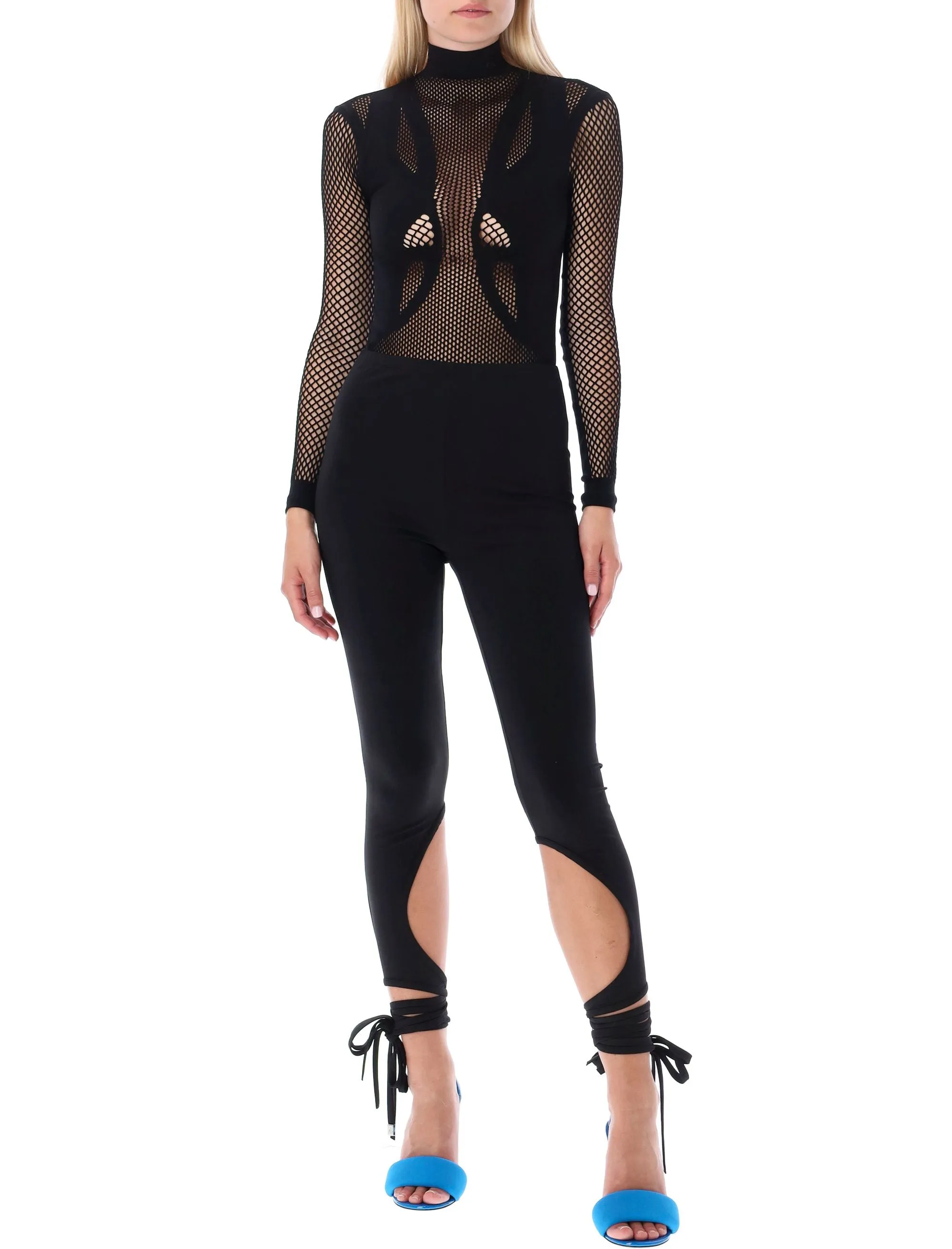 The Attico Tied-Ankle High-Rise Leggings