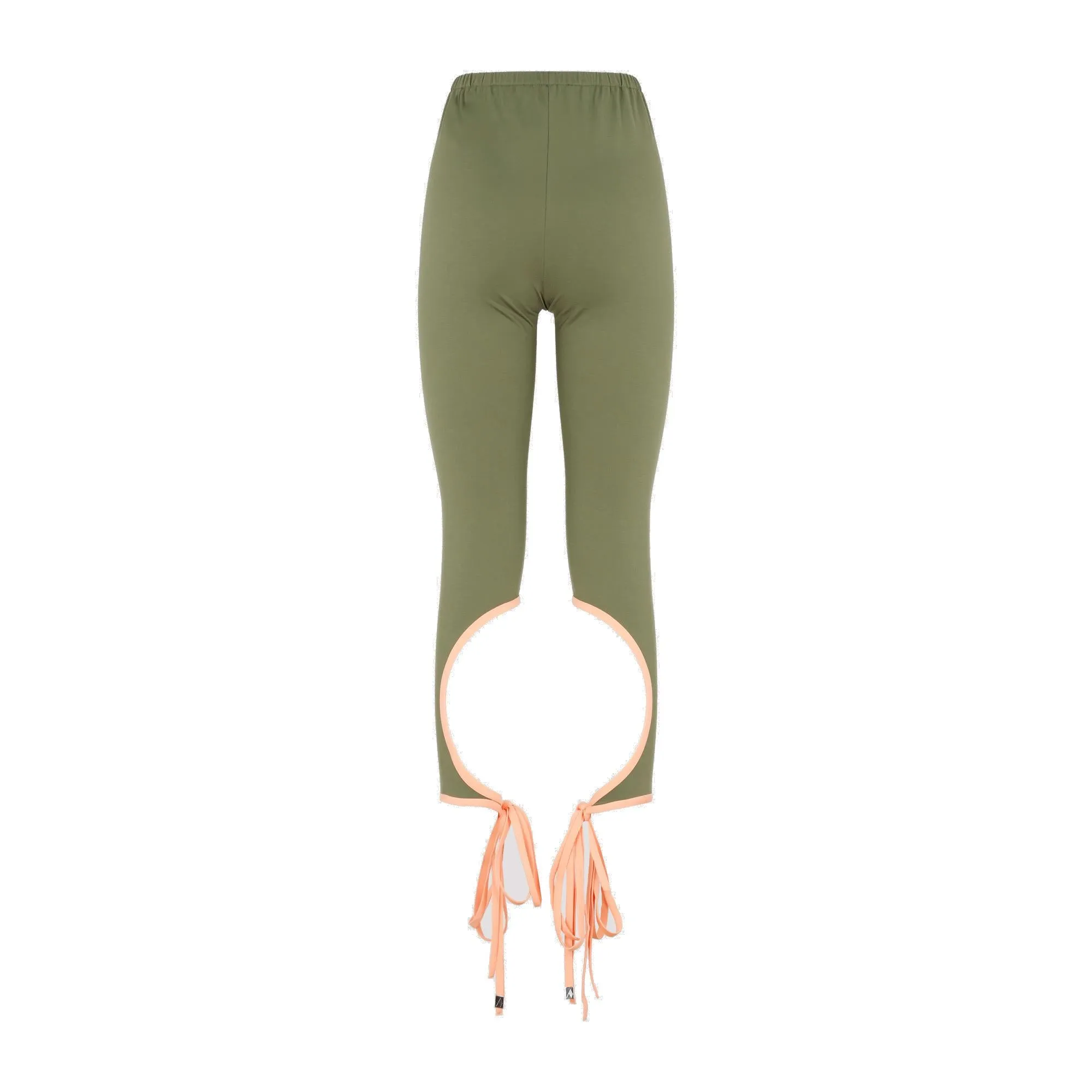 The Attico Tied-Ankle High-Waist Leggings