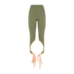 The Attico Tied-Ankle High-Waist Leggings