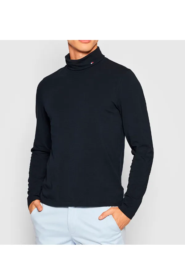 Tommy Hilfiger Turtleneck Logo Navy