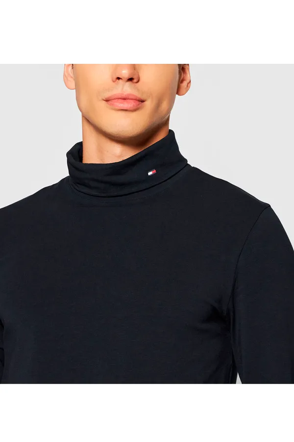 Tommy Hilfiger Turtleneck Logo Navy