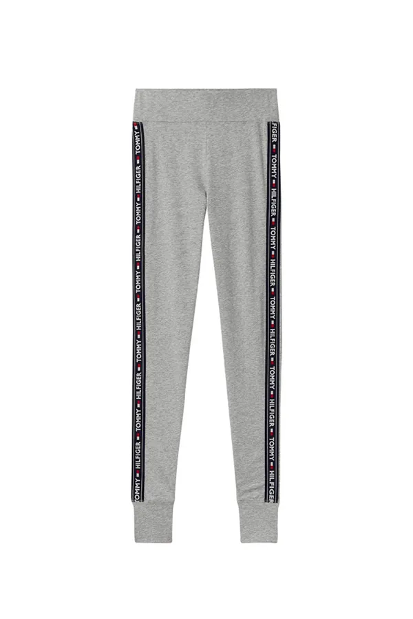 Tommy Hilfiger Women Leggings Side Logo Grey