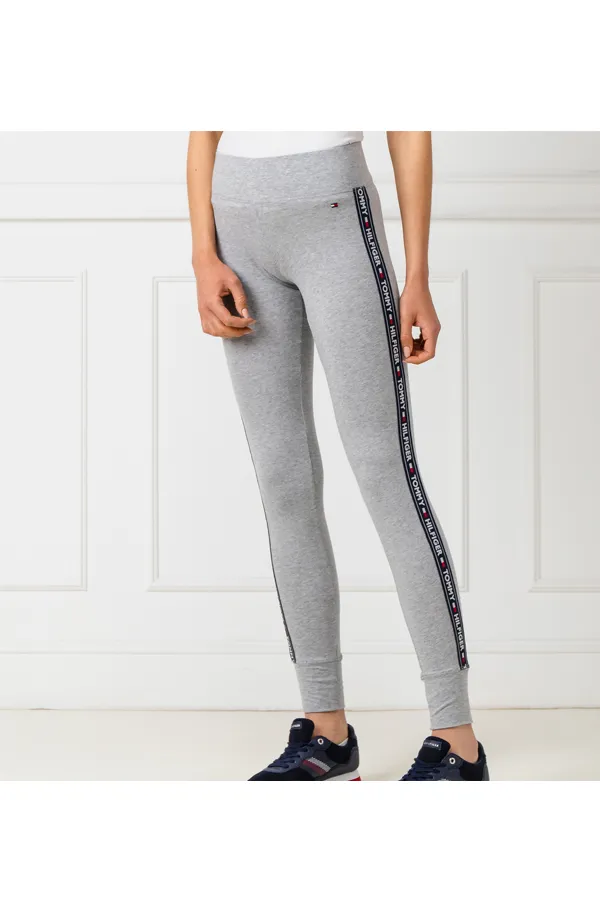 Tommy Hilfiger Women Leggings Side Logo Grey