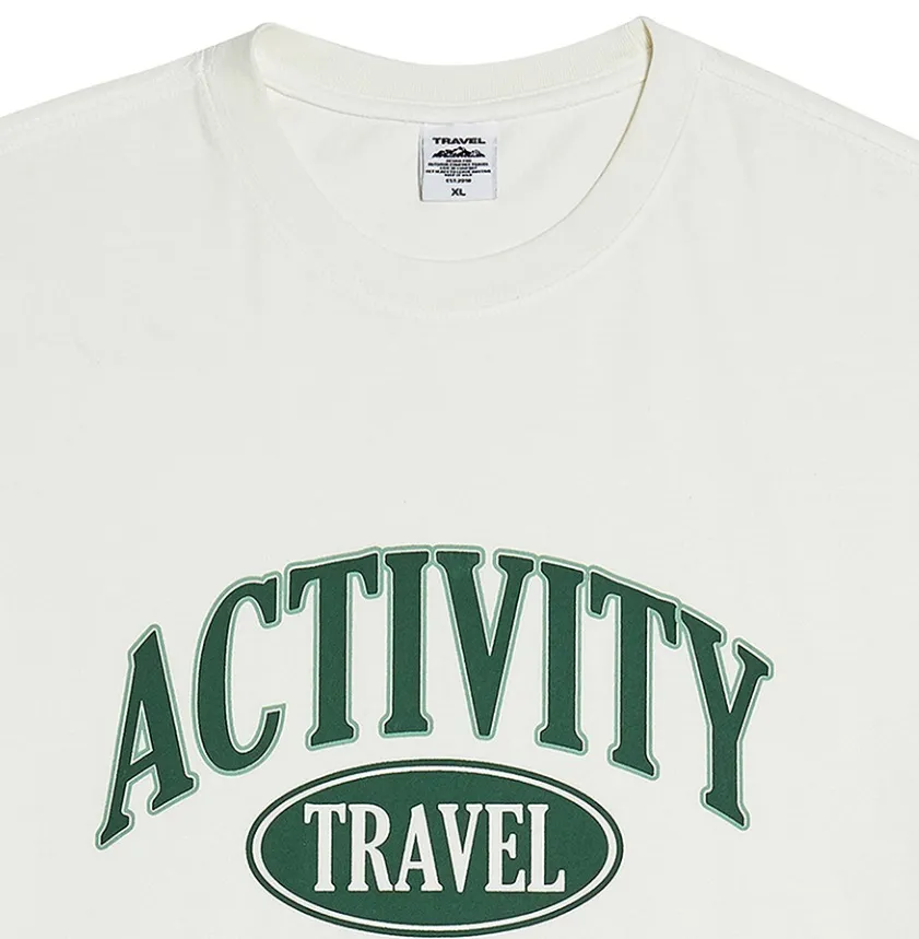 TRAVEL  |Unisex Street Style Short Sleeves Logo T-Shirts