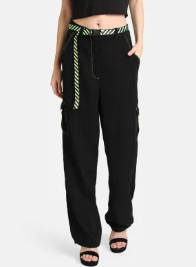 Trousers With Contrast Stitch Detailing