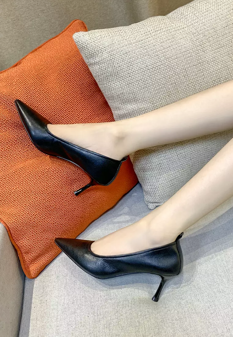 Twenty Eight Shoes 6.5CM Soft Synthetic Leather Round Pumps 2065-8