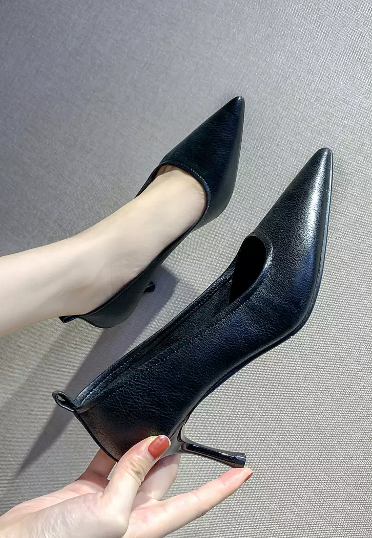 Twenty Eight Shoes 6.5CM Soft Synthetic Leather Round Pumps 2065-8