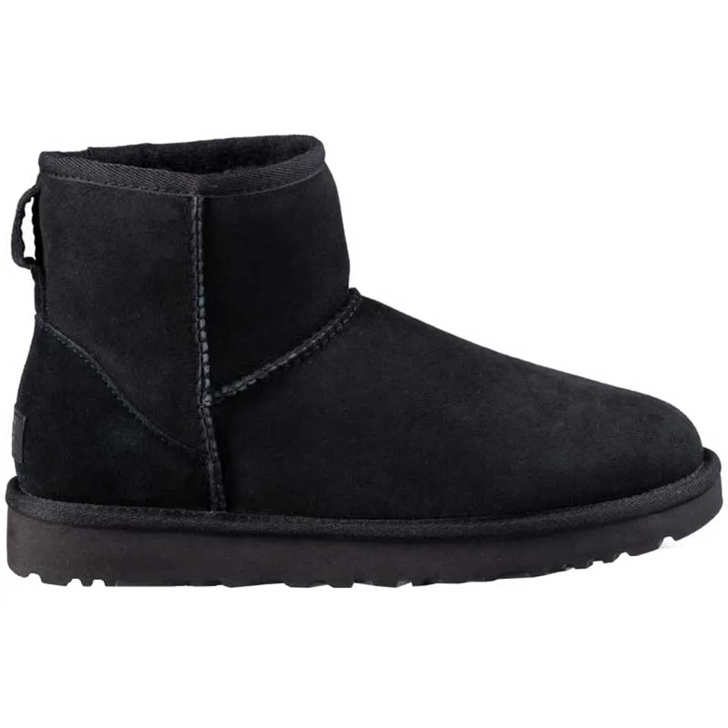 UGG Classic Mini II Shearling Lined Boot Black (Women's)