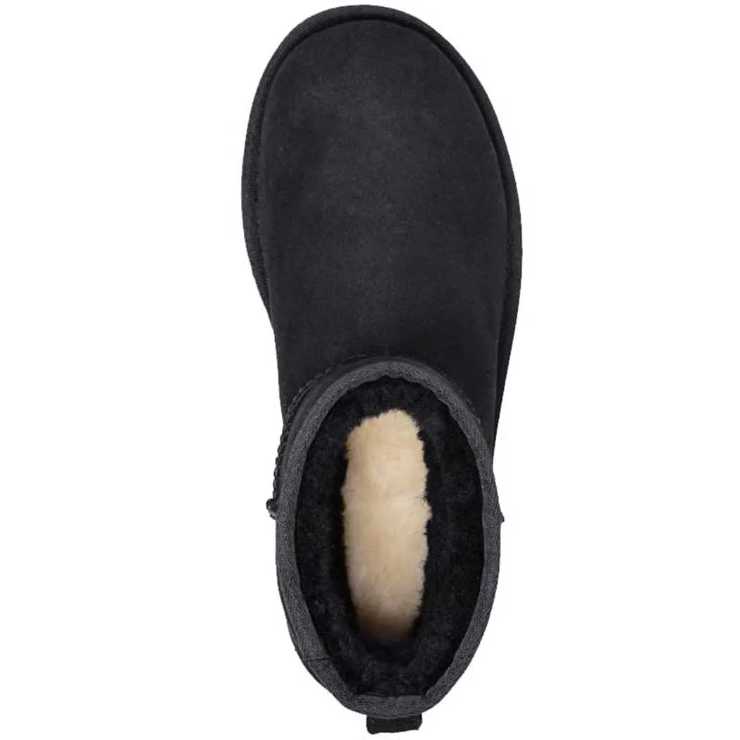 UGG Classic Mini II Shearling Lined Boot Black (Women's)