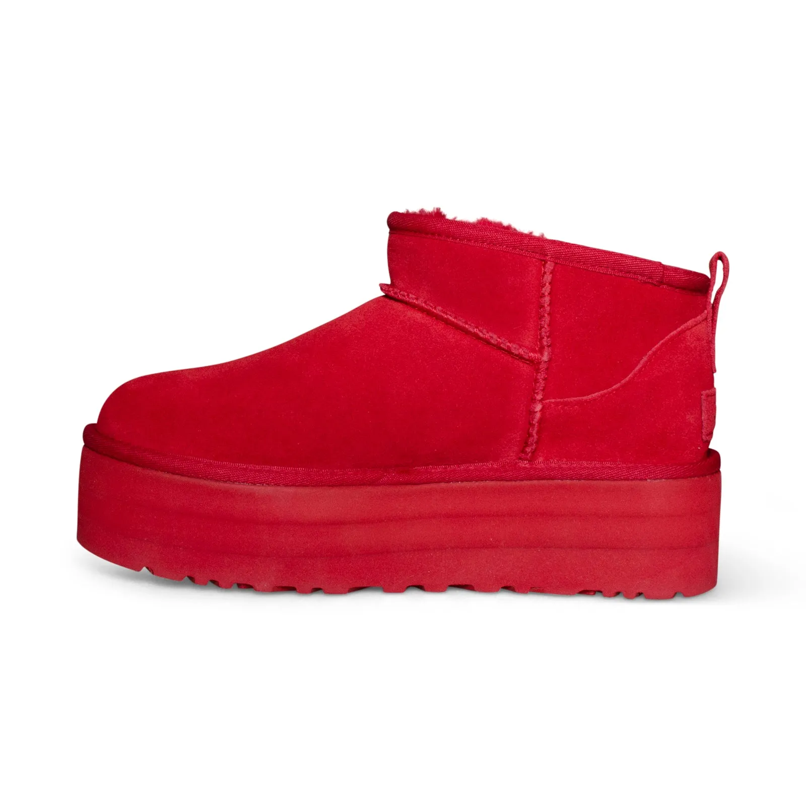 UGG Classic Ultra Mini Platform Samba Red Boots - Women's