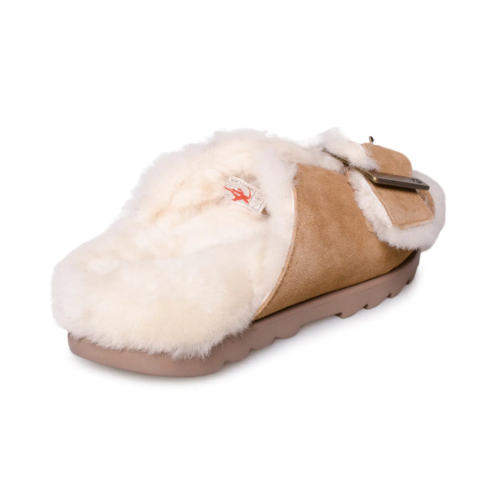 UGG Outslide Buckle Chestnut Slippers - Women's