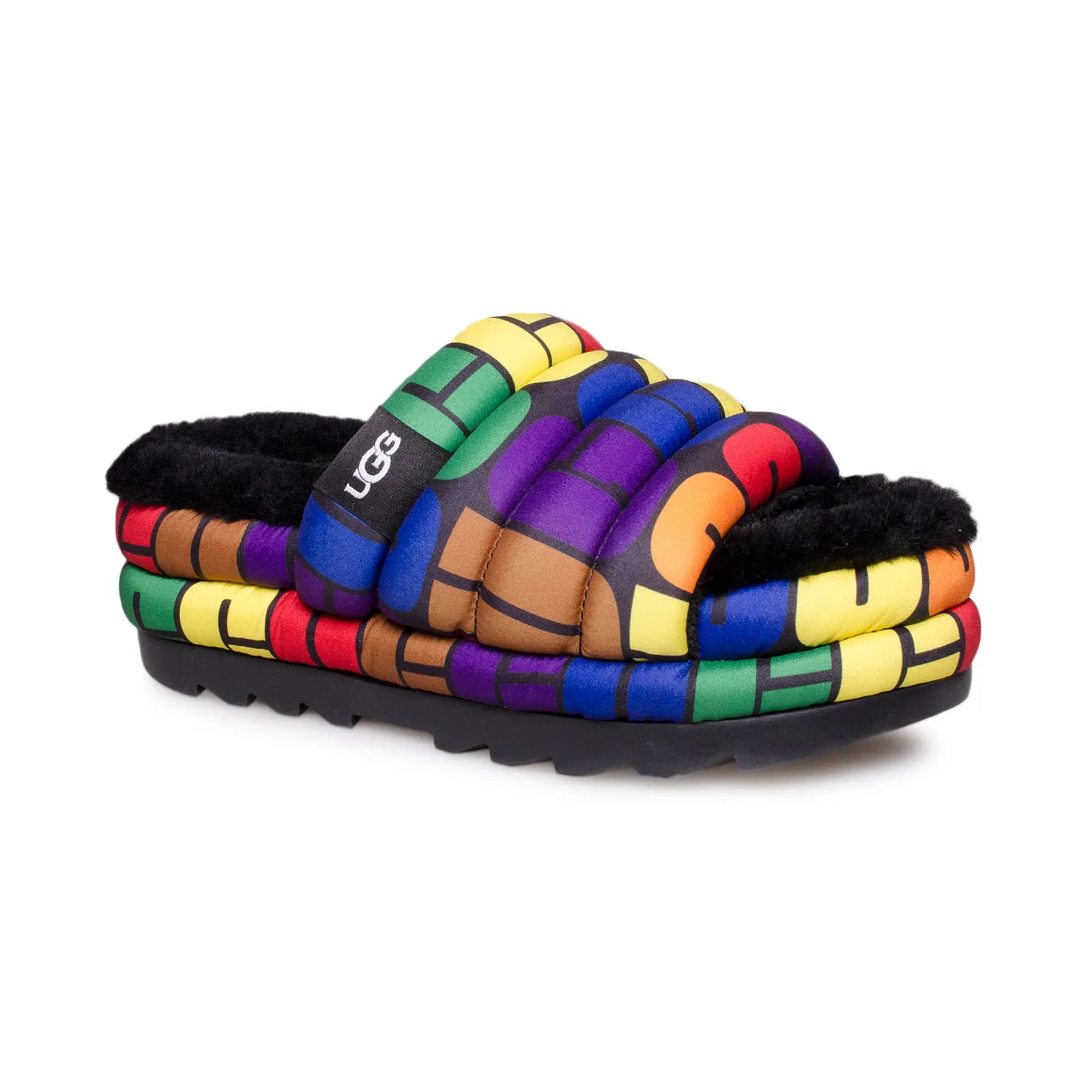 UGG Pride Logo Maxi Slide Slippers - Women's