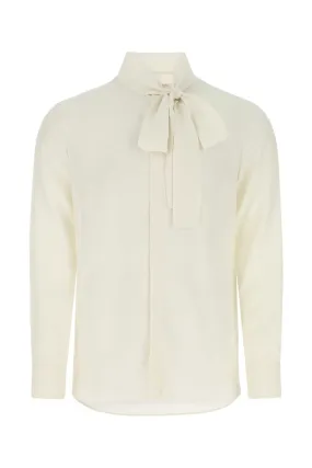 Valentino Scarf Detailed Long-Sleeved Shirt