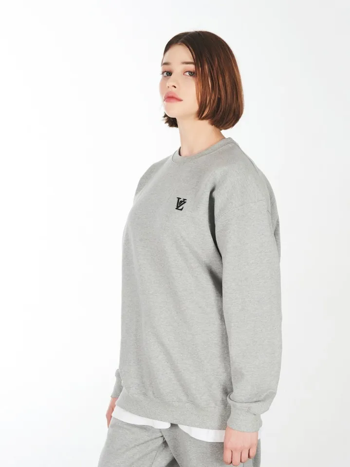 VARZAR  |Unisex Street Style Long Sleeves Cotton Logo Sweatshirts