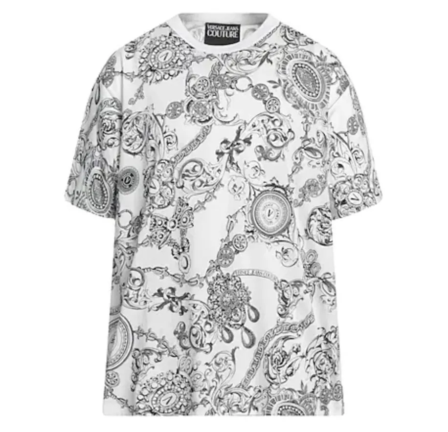 VERSACE JEANS  |Unisex Street Style Cotton Short Sleeves Logo T-Shirts