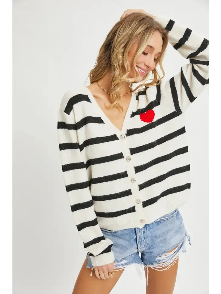 Weldon Heart Touched Cardigan