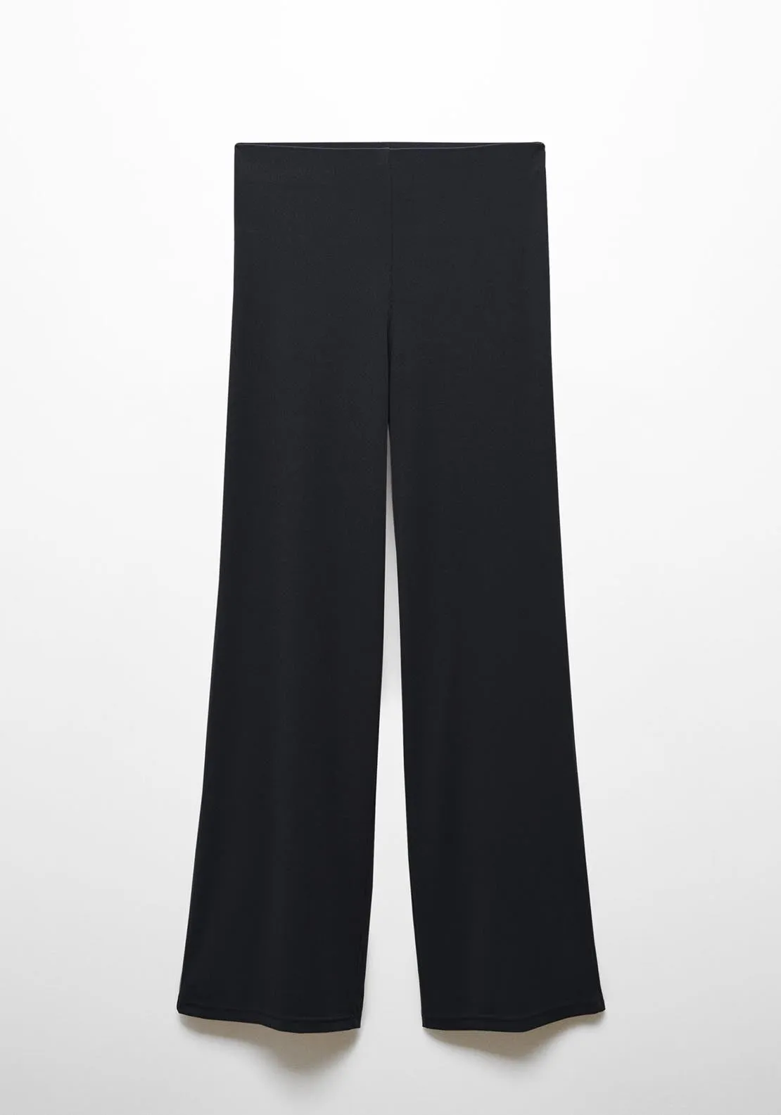 Wideleg trousers with elastic waist