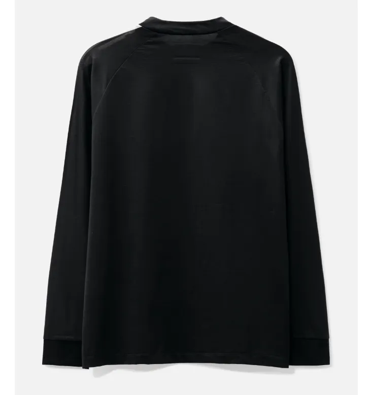 Y-3  |Crew Neck Stripes Long Sleeves Plain Cotton