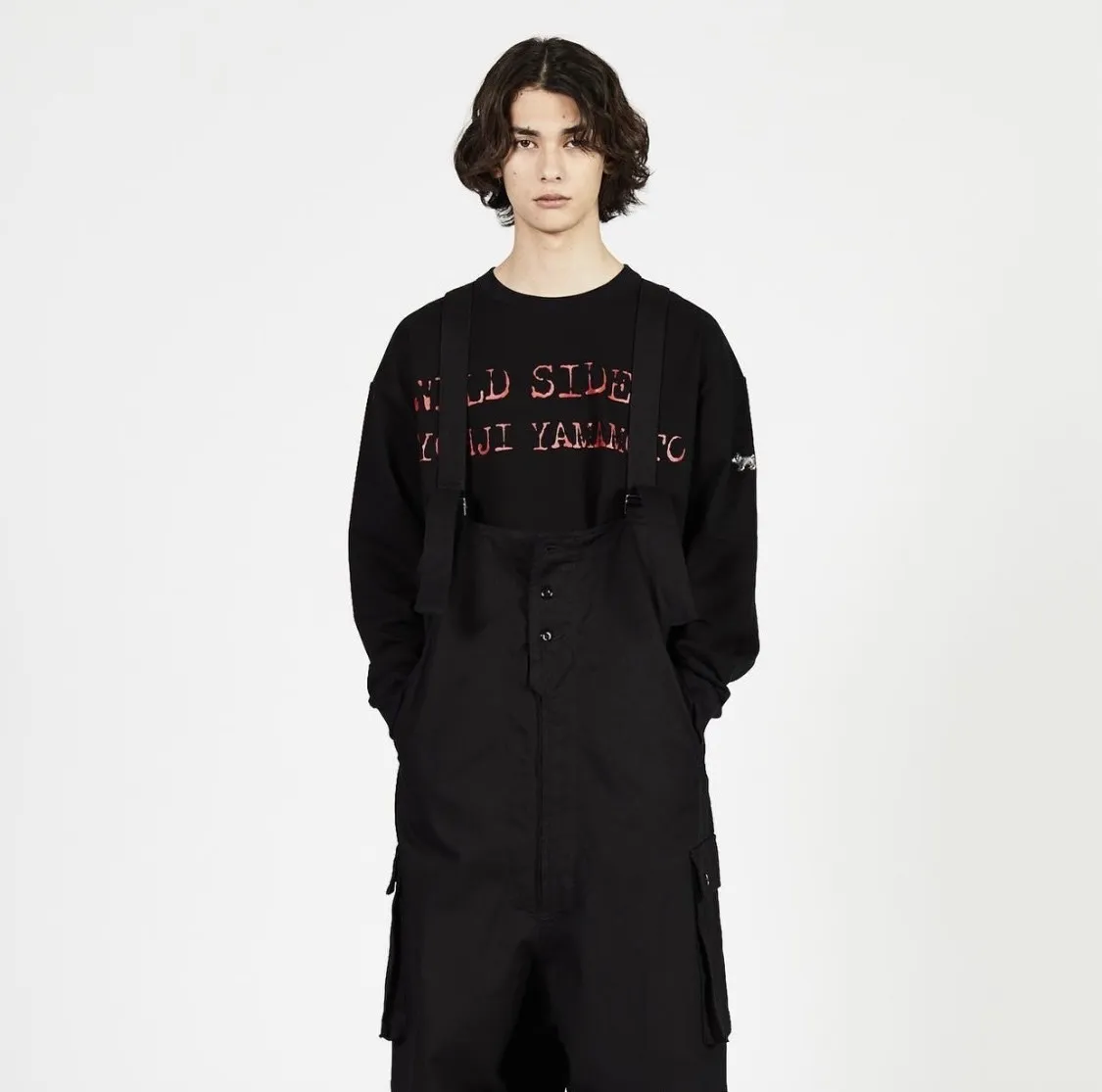 Yohji Yamamoto  |Pullovers Unisex Street Style Long Sleeves Cotton